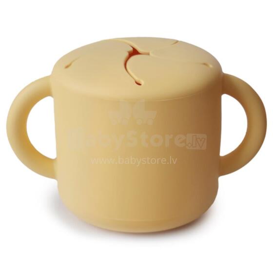 Mushie Snack Cup Silicone  Art.2340466 Силиконовый контейнер  с крышкой Click Lock.