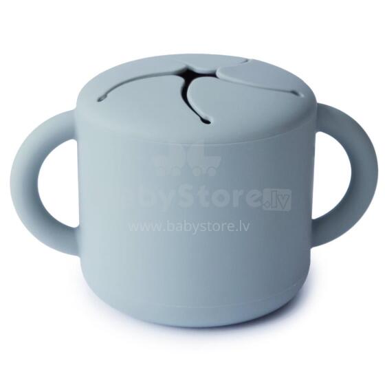 Mushie Snack Cup Silicone  Art.2340228 Силиконовый контейнер  с крышкой Click Lock.