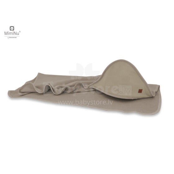 KIECZMERSKI Bath Cover 100x100 MIMINU SOFT + Washcloth Mokka
