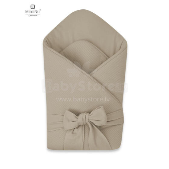 KIECZMERSKI Swaddling Blanket Standard Tied MIMINU SOFT 0-3m Mokka
