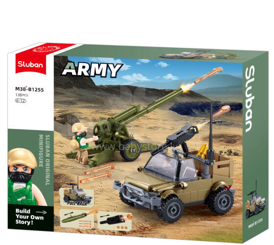 Sluban Constructor, D30S Howitzer, 138 pcs.