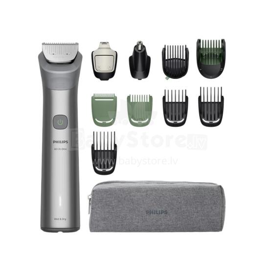 PHILIPS Multigroom series 5000 All-in-one trimmeris sejai, matiem un ķermenim, pelēks