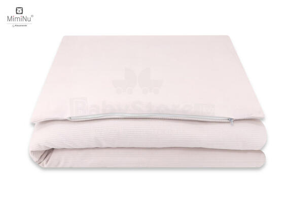 KIECZMERSKI gultas veļa C-2 100x135+40x60 cm MIMINU SOFT pulverveida rozā