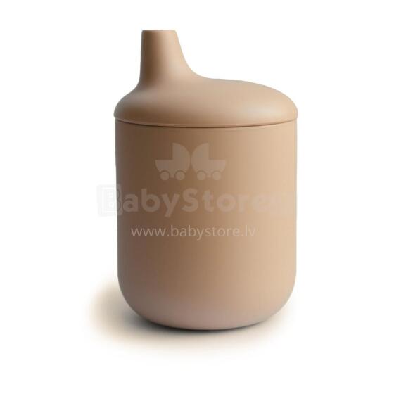 Mushie Silicone Sippy Cup Art.2480124 Natural Silicone educational mug, 175 ml.