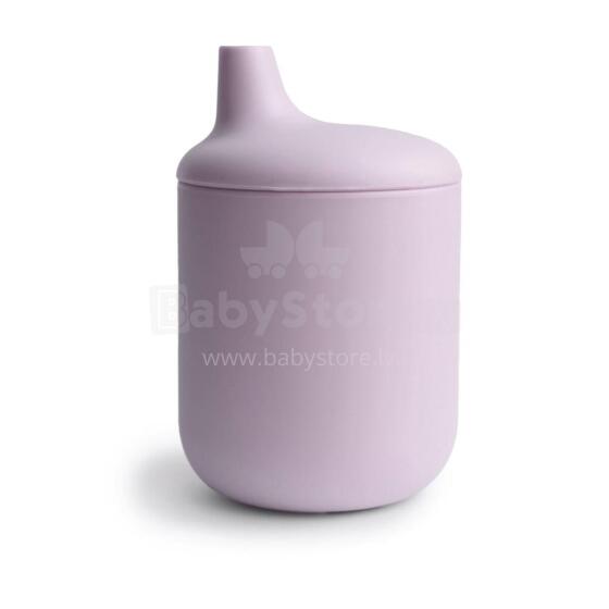 Mushie Silicone Sippy Cup Art.2480442 Soft Lilac Silicone educational mug, 175 ml.