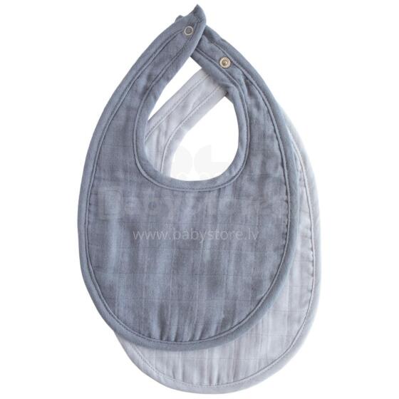 Mushie Muslin Bib Art.101253  Bērnu lacīte /priekšautiņš ,2 gab