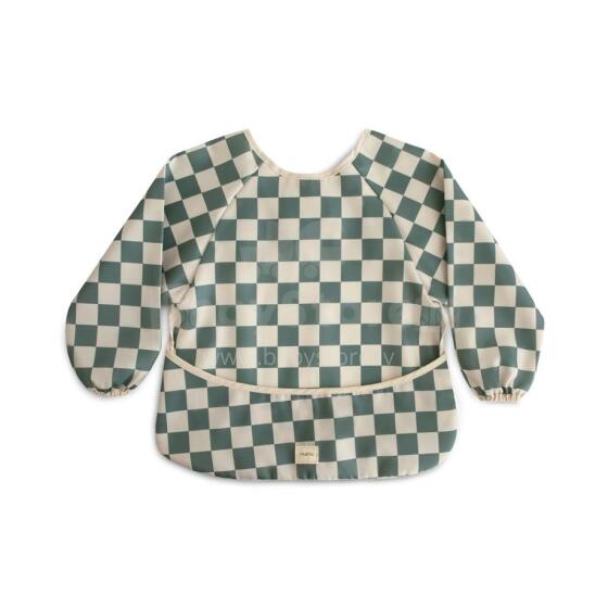 Mushie Long Sleeve Bib Art.101480 Check