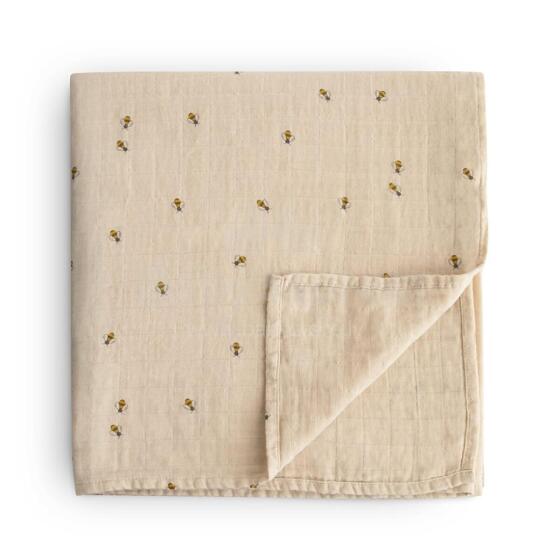Mushie Muslin Swaddle Art.101592 Bees