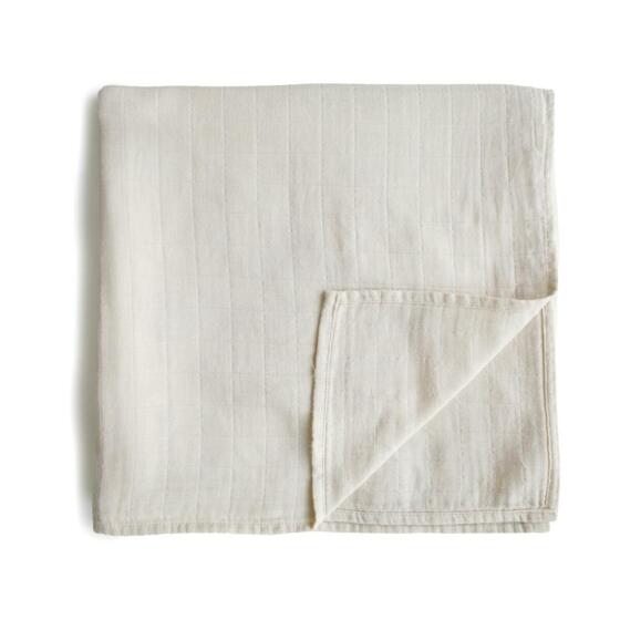 Mushie Muslin Swaddle Art.2200075 Fog