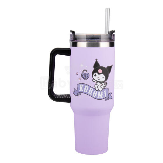 Paladone Kuromi 900ml Insulated Cup and Straw