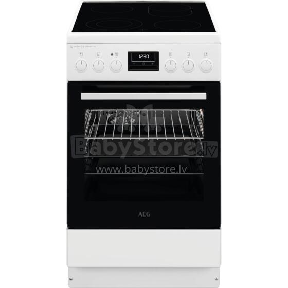 AEG keramiskā plīts, Steambake 6000. sērijas, balta