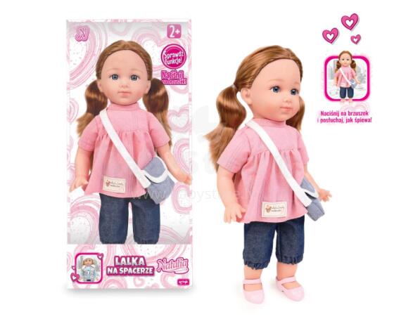 ARTYK 185656 Doll NATALIA functional in pink tunic 36 cm