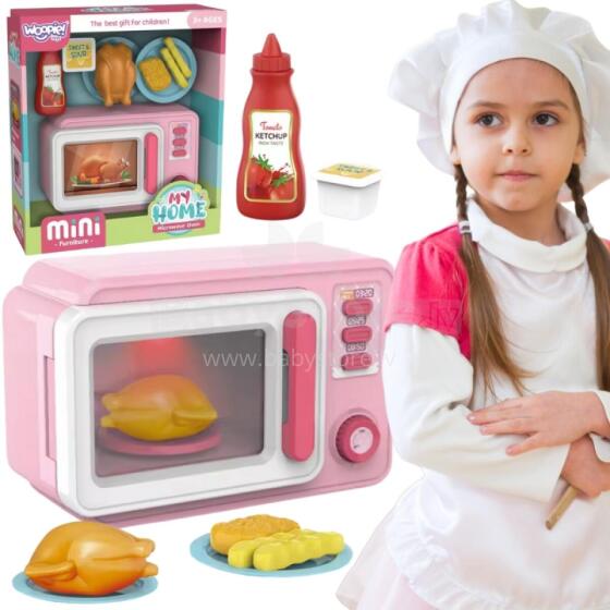 Микроволновая печь Pink от Woopie с курицей