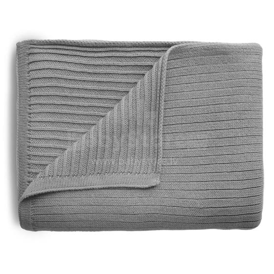 Mushie Knitted Baby Blanket  Art.2180346 Grey Melange