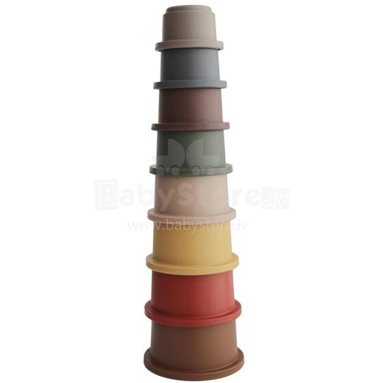 Mushie Stacking Cup Art.2400231 Retro  pyramid of cups