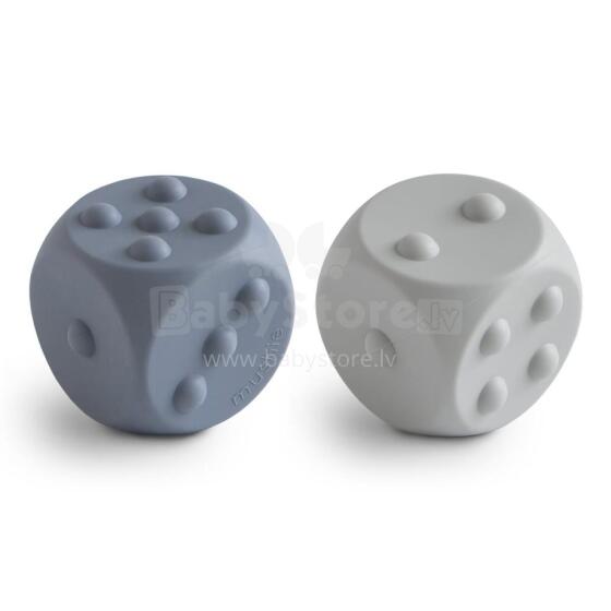 Mushie Dice Press Toy Art.100216 Augstākas kvalitātes - silikona grabulis motorikai (100% dabisks)