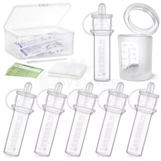 Haakaa Silicone Colostrum Collector Feeding Pack Art.MHK190  Speciāla silikona jaunpiena savācējs ,6 psc,4 ml (pre-sterilised)