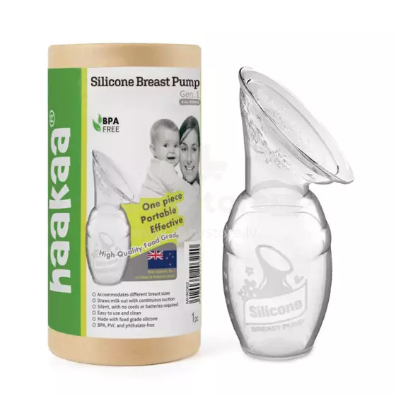 Haakaa Breast Pump Art.MHK062 Mолокоотсос для сбора грудного молока,100мл