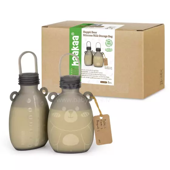 Haakaa Happy Bear Silicone Milk Storage Bag Art.MHK166