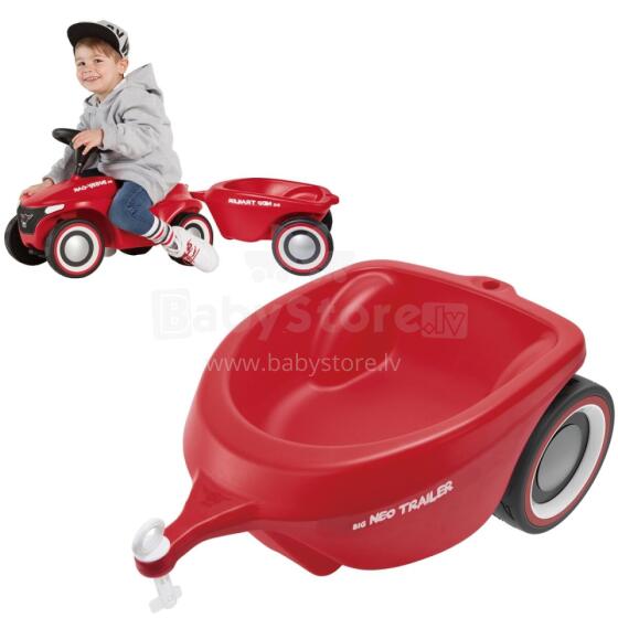BIG piekabe Bobby Car Neo sarkanā
