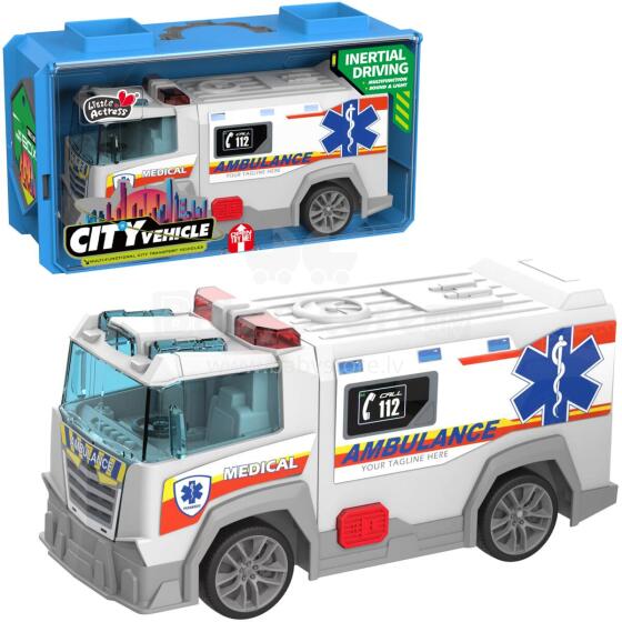 AMBULANS ZE ŚWIATŁEM I DŹWIĘKIEM