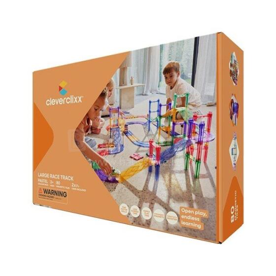 Cleverclixx Large Race Track - Pastel (80 pieces)