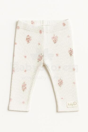 BABY 01972 Infant Leggings Apple Blossom 56/62 Ribbed