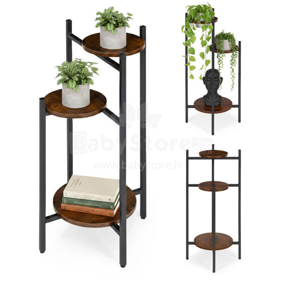 Подставка для цветов в стиле лофт, 3 уровня, ModernHome