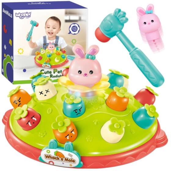 WOOPIE BABY Интерактивная игра Навыков Ударь Морковку Образовательная Ударь Крысу Молотком