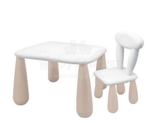 MALTEX SET LUNA Children's Table + Chair White/Beige