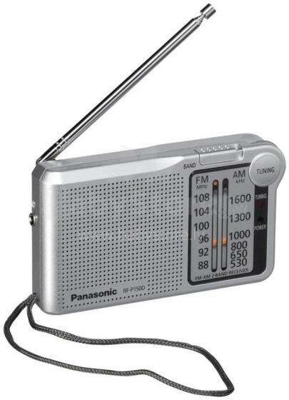 Panasonic portatīvais radio, sudraba
