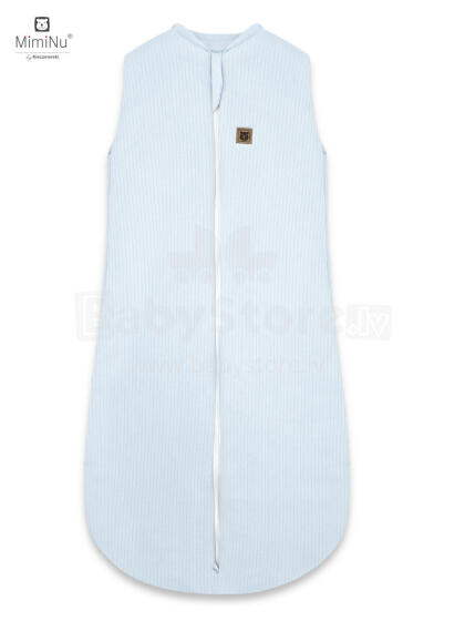 KIECZMERSKI Sleeping Bag for All-Year Use MIMINU SOFT TEDDY 2.5 TOG Blue 62/76cm 3-12m