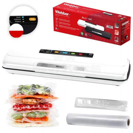 Вакуумный упаковщик для продуктов 110W Аксессуары Белый