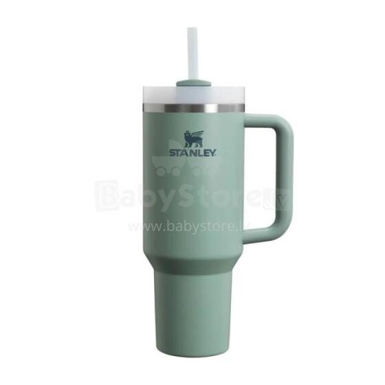 Thermo mug with straw The Quencher H2.O FlowState Tumbler 1.18L blue-grey