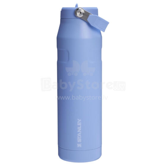 Thermos bottle with straw The IceFlow Bottle Flip Straw 2.0 1.06L hydrangea blue