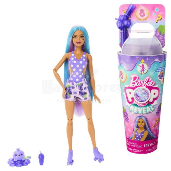 Barbie Pop Reveal joogitopsis üllatusnukk - viinamari
