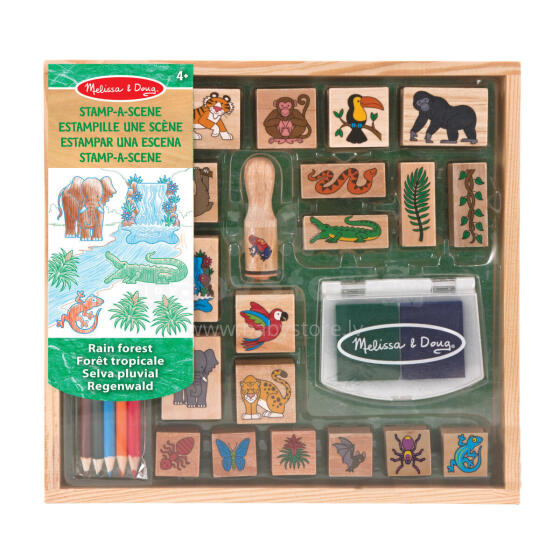 MELISSA & DOUG игровой набор штампов Джунгли