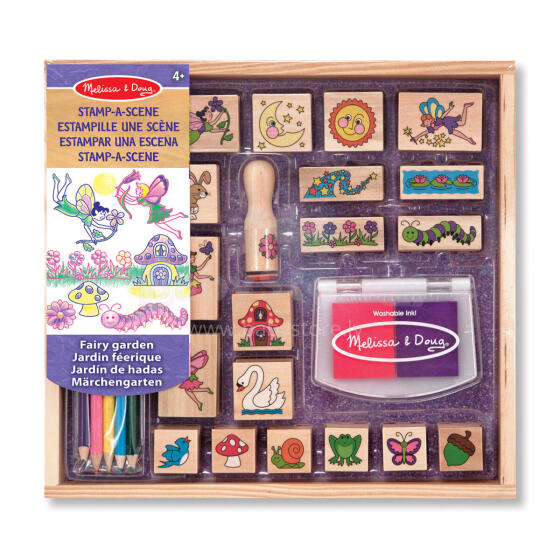 MELISSA & DOUG playset Stamp-a-Scene-Fairy Garden