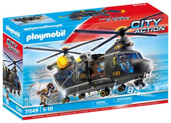 PLAYMOBIL CITY ACTION Taktiskā vienība – glābšanas lidmašīna 71149