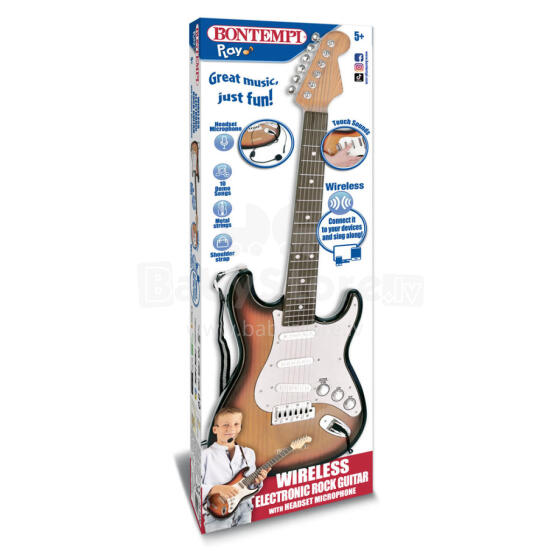BONTEMPI electric guitar with microphone, 24 1320