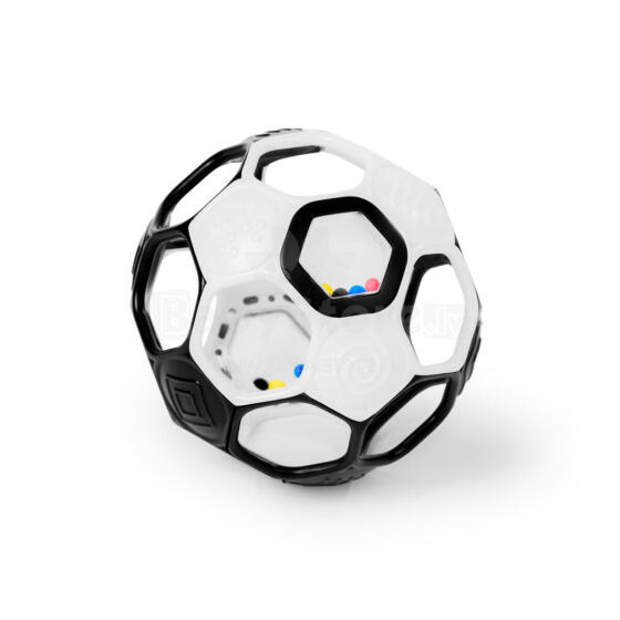 OBALL 16907-6 Rattle Ball Goals 13 cm Black and White 0+