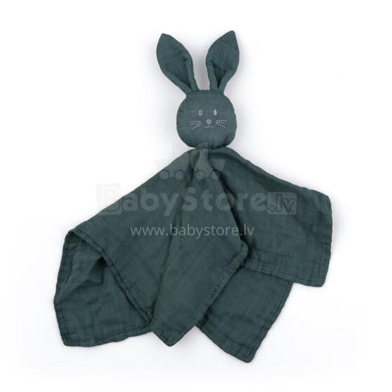 PETITE&MARS 416817 Bamboo Muslin Cuddle Toy Hugo Misty Green