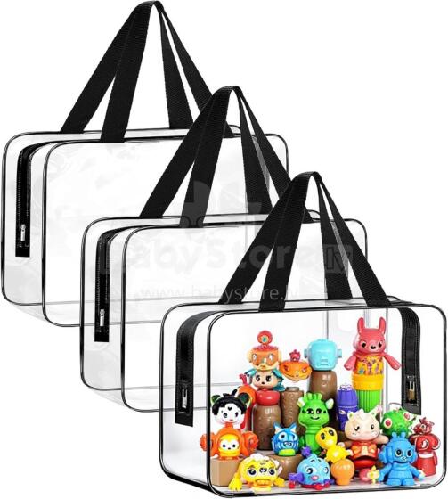 Storage Bag Toy  Art.265278 Сумка для игрушек-oрганайзер  на молнии ,3шт