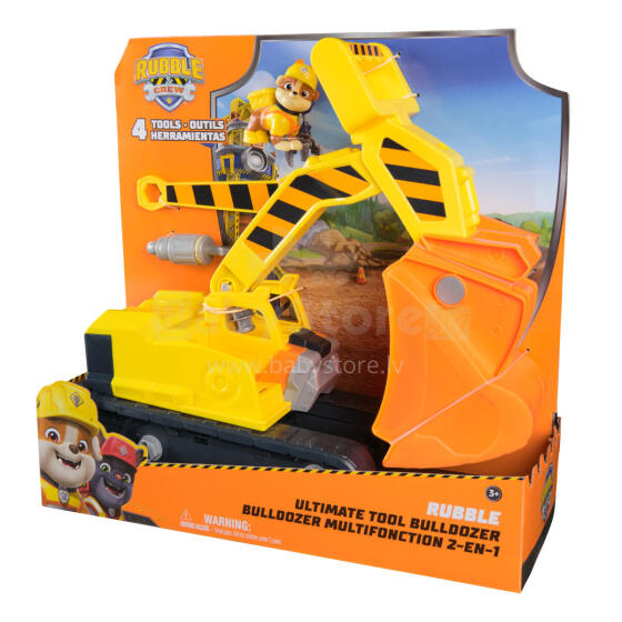 RUBBLE & CREW Construction Vehicle Ultimate Tool Bulldozer, 6073297