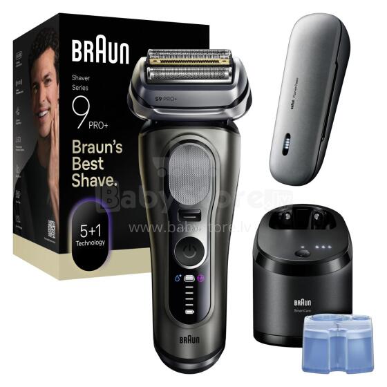 BRAUN bārdas skuveklis 9 Pro+, pelēks