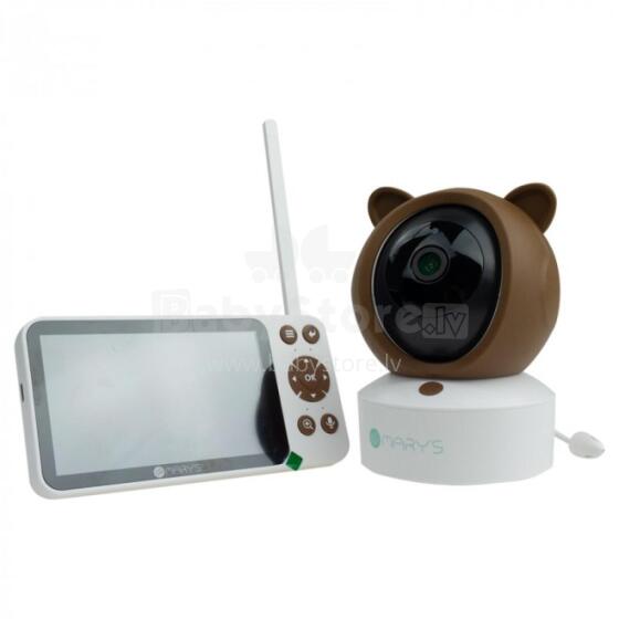 Электронная няня MARY'S MW61499 2в1 Коричневый медведь WIFI TUYA