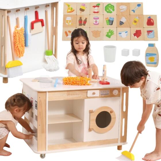 VIGA Home Center 3-in-1 with Accessories – Learning and Fun for Children