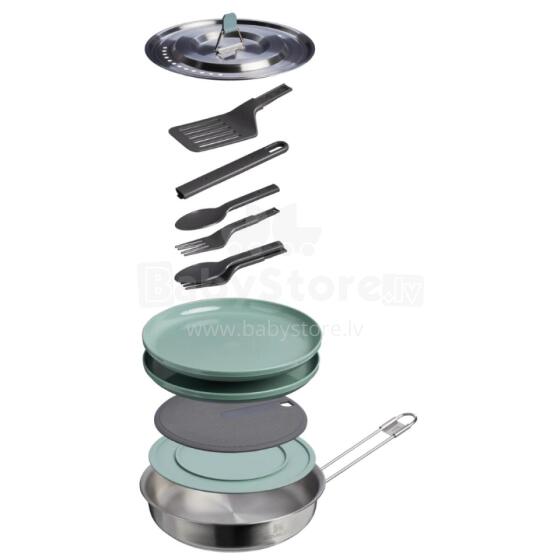 Camping cooking set Wildfare Core Fry Pan Cookset 0.94L blue-gray/dark gray