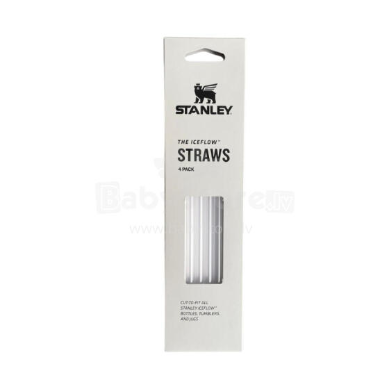 Set of straws 4 pcs. for thermos The IceFlow transparent