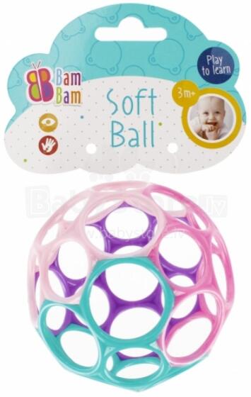 BAM BAM 515061 Gumijas bumba Pastel